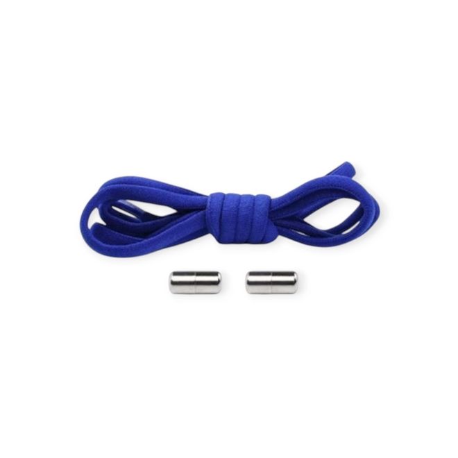 1 Paar Elastische Schnürsenkel ohne binden - mit Dreh-Verschluss - Lazy Laces Collection - dunkelblau - Schuhbaendel.ch