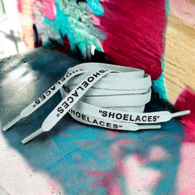 1 Paar flache Schnürsenkel (120 cm lang, 8 mm breit) - Streetwear Style Collection - pastellgrün - Schuhbaendel.ch