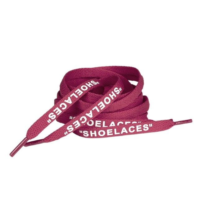 1 Paar flache Schnürsenkel (160 cm lang, 8 mm breit) - Streetwear Style Collection - bordeauxrot - Schuhbaendel.ch
