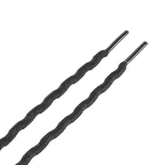 1 Paar runde robuste Schnürsenkel (Ø 4.5 mm, Länge 200 cm) für Wander Trekking Outdoor Schuhe - schwarz - Schuhbaendel.ch