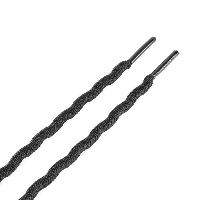 1 Paar runde robuste Schnürsenkel (Ø 4.5 mm, Länge 220 cm) für Wander Trekking Outdoor Schuhe - schwarz - Schuhbaendel.ch