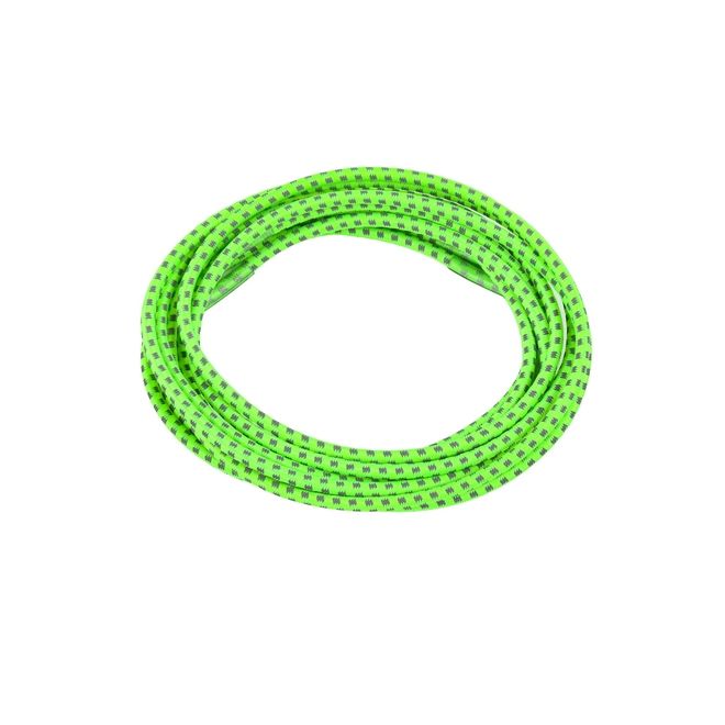 1 Paar Elastische stark reflektierende Schnürsenkel mit Schnellverschluss (Ø 3 mm, Länge 100 cm) - ReflectPro Series - neongrün - Schuhbaendel.ch