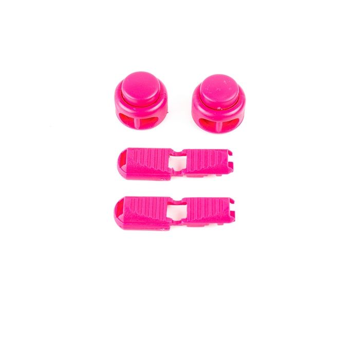 1 Paar Elastische reflektierende Schnürsenkel mit Schnellverschluss (Ø 3 mm, Länge 100 cm) - ReflectLite Series - pink - Schuhbaendel.ch