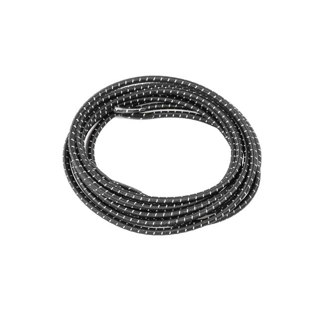 1 Paar Elastische reflektierende Schnürsenkel mit Schnellverschluss (Ø 3 mm, Länge 100 cm) - ReflectLite Series - schwarz - Schuhbaendel.ch