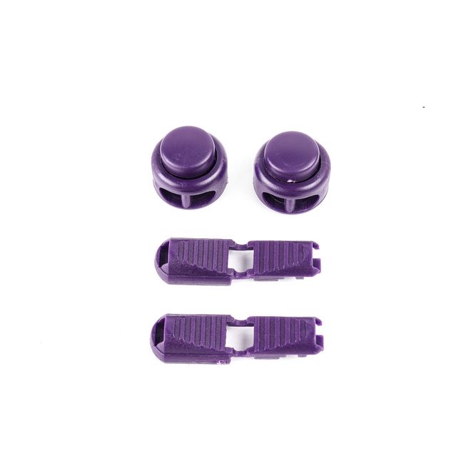 1 Paar Elastische reflektierende Schnürsenkel mit Schnellverschluss (Ø 3 mm, Länge 100 cm) - ReflectLite Series - violett - Schuhbaendel.ch