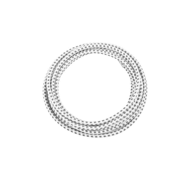 1 Paar Elastische stark reflektierende Schnürsenkel mit Schnellverschluss (Ø 3 mm, Länge 100 cm) - ReflectPro Series - weiss