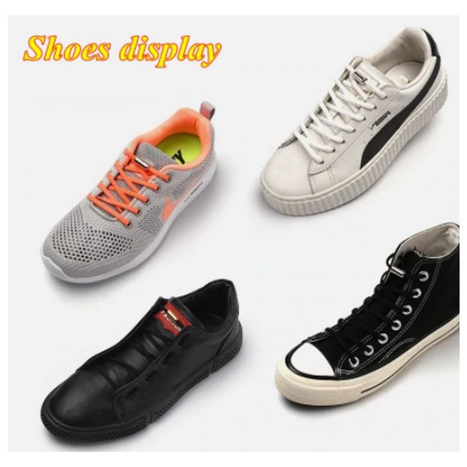 1 Paar Elastische Schnürsenkel ohne binden - mit Dreh-Verschluss - Lazy Laces Collection - weiss - Schuhbaendel.ch