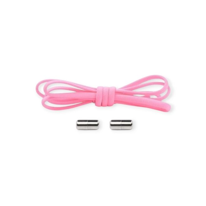 1 Paar Elastische Schnürsenkel ohne binden - mit Dreh-Verschluss - Lazy Laces Collection - rosa - Schuhbaendel.ch