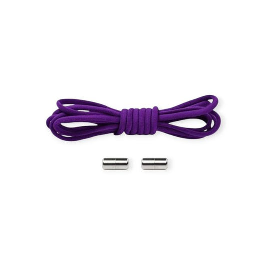 1 Paar Elastische Schnürsenkel ohne binden - mit Dreh-Verschluss - Lazy Laces Collection - violett - Schuhbaendel.ch