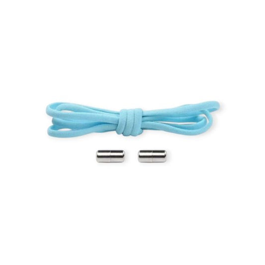 1 Paar Elastische Schnürsenkel ohne binden - mit Dreh-Verschluss - Lazy Laces Collection - hellblau - Schuhbaendel.ch