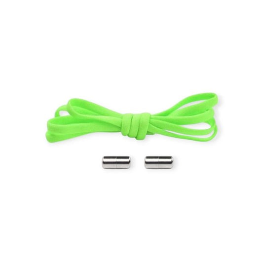 1 Paar Elastische Schnürsenkel ohne binden - mit Dreh-Verschluss - Lazy Laces Collection - neongrün - Schuhbaendel.ch