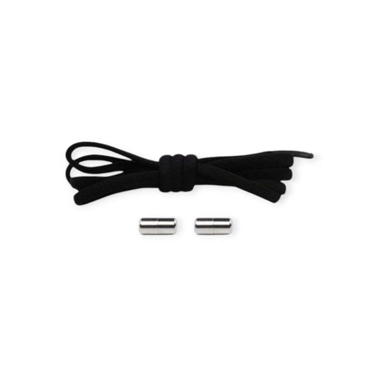 1 Paar Elastische Schnürsenkel ohne binden - mit Dreh-Verschluss - Lazy Laces Collection - schwarz - Schuhbaendel.ch