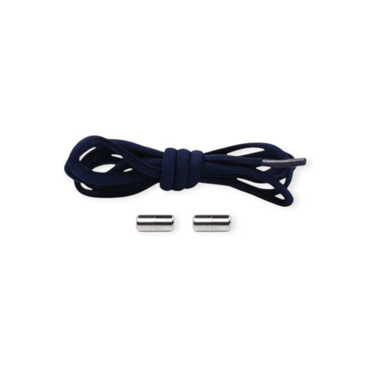 1 Paar Elastische Schnürsenkel ohne binden - mit Dreh-Verschluss - Lazy Laces Collection - navy - Schuhbaendel.ch