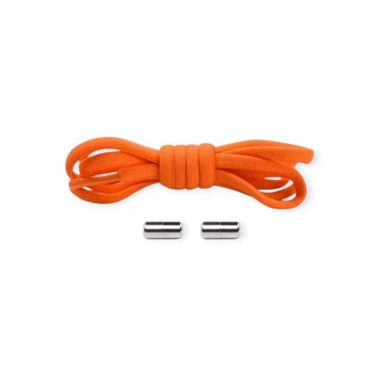 1 Paar Elastische Schnürsenkel ohne binden - mit Dreh-Verschluss - Lazy Laces Collection - orange - Schuhbaendel.ch