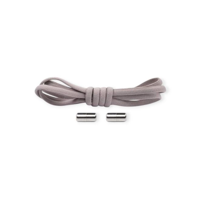 1 Paar Elastische Schnürsenkel ohne binden - mit Dreh-Verschluss - Lazy Laces Collection - grau - Schuhbaendel.ch
