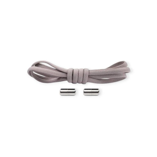1 Paar Elastische Schnürsenkel ohne binden - mit Dreh-Verschluss - Lazy Laces Collection - grau - Schuhbaendel.ch