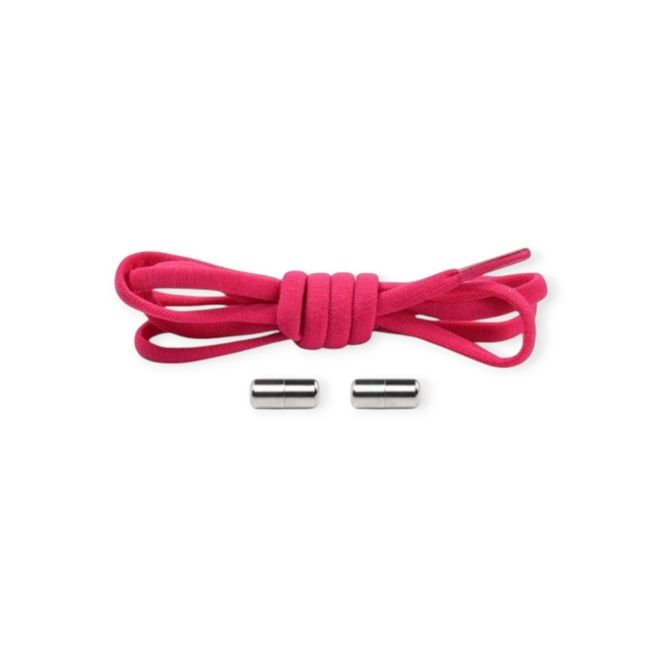 1 Paar Elastische Schnürsenkel ohne binden - mit Dreh-Verschluss - Lazy Laces Collection - dunkelpink - Schuhbaendel.ch