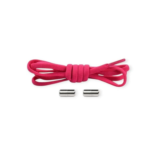 1 Paar Elastische Schnürsenkel ohne binden - mit Dreh-Verschluss - Lazy Laces Collection - dunkelpink - Schuhbaendel.ch