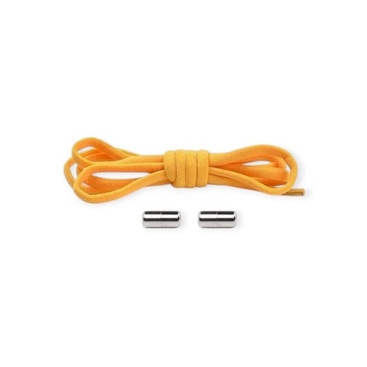 1 Paar Elastische Schnürsenkel ohne binden - mit Dreh-Verschluss - Lazy Laces Collection - dunkelgelb - Schuhbaendel.ch