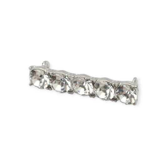 Schnürsenkel Clip - modisches Accessoire für den Schuh - Shine Series - Diamond - silber - Schuhbaendel.ch