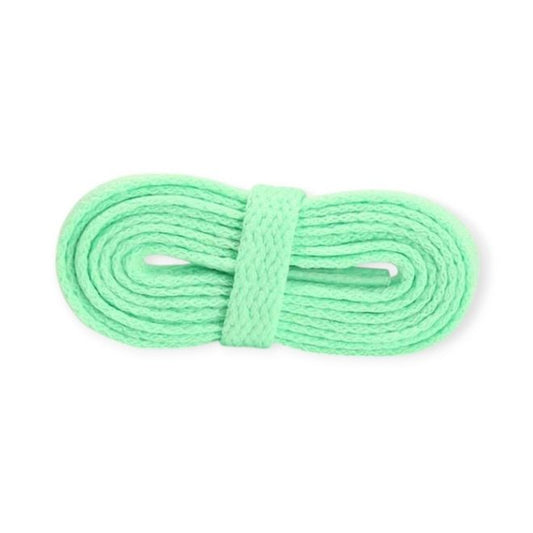 1 Paar Flache Schnürsenkel 120 cm - für festen und sicheren Sitz im Schuh - Basic Shoes Series - mint - Schuhbaendel.ch