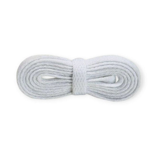 1 Paar Flache Schnürsenkel 120 cm - für festen und sicheren Sitz im Schuh - Basic Shoes Series - weiss - Schuhbaendel.ch