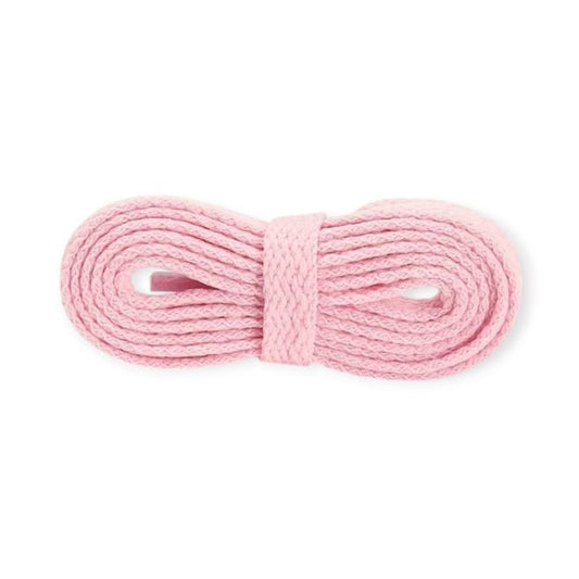 1 Paar Flache Schnürsenkel 120 cm - für festen und sicheren Sitz im Schuh - Basic Shoes Series - rosa - Schuhbaendel.ch