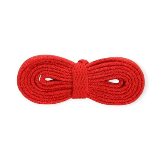 1 Paar Flache Schnürsenkel 120 cm - für festen und sicheren Sitz im Schuh - Basic Shoes Series - rot - Schuhbaendel.ch