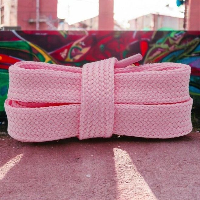 1 Paar extra breite Schnürsenkel (120 cm lang, 18 mm breit) für Adidas Campus, Vans Old School - OG Fat Laces Collection - pink - Schuhbaendel.ch