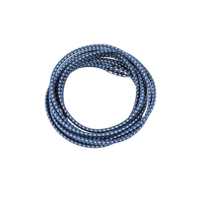 1 pair of elastic, highly reflective shoelaces with quick-release fasteners (Ø 3 mm, length 100 cm) - ReflectPro Series - navy blue