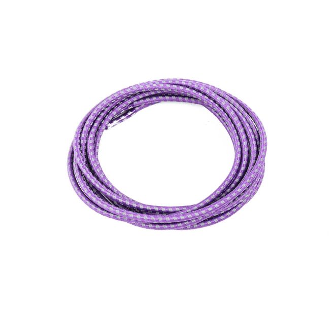 1 paire de lacets élastiques hautement réfléchissants avec fermeture rapide (Ø 3 mm, longueur 100 cm) - Série ReflectPro - violet