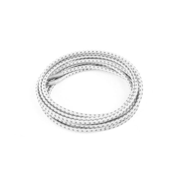 1 paire de lacets élastiques hautement réfléchissants avec attaches rapides (Ø 3 mm, longueur 100 cm) - Série ReflectPro - gris argenté