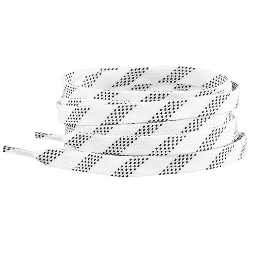 1 Paar Eishockey Schnürsenkel flach gewachst 182 cm x 10 mm - ProGrip Series - weiss - Schuhbaendel.ch