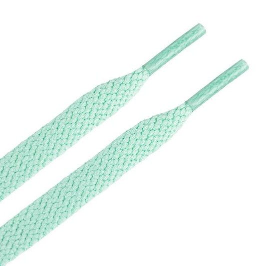 1 Paar flache Kinder Schnürsenkel (70 cm lang, 8 mm breit) - ColorStep Kidz Series - mint