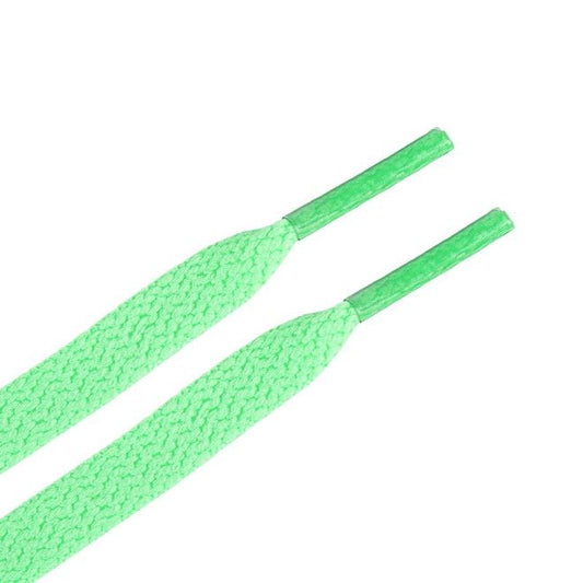 1 Paar flache Kinder Schnürsenkel (90 cm lang, 8 mm breit) - ColorStep Kidz Series - pastellgrün