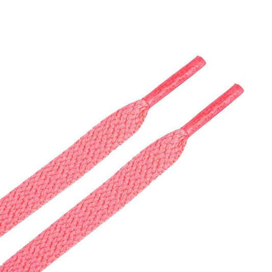 1 Paar flache Kinder Schnürsenkel (100 cm lang, 8 mm breit) - ColorStep Kidz Series - neonpink