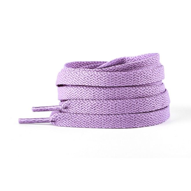 LaceGodZ – 1 Paar flache Schnürsenkel (120 cm lang, 8 mm breit) – ColorFlow Series – violett - Schuhbaendel.ch
