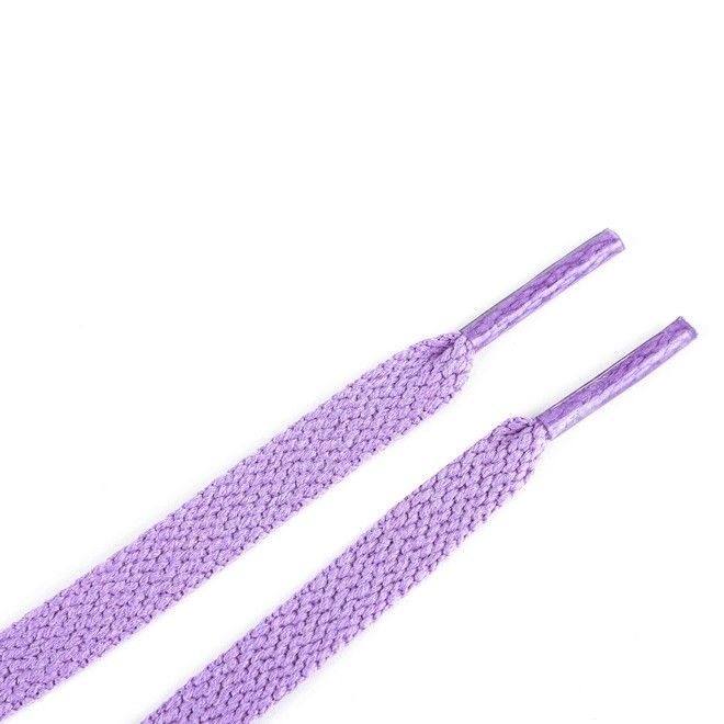 LaceGodZ – 1 Paar flache Schnürsenkel (120 cm lang, 8 mm breit) – ColorFlow Series – violett - Schuhbaendel.ch