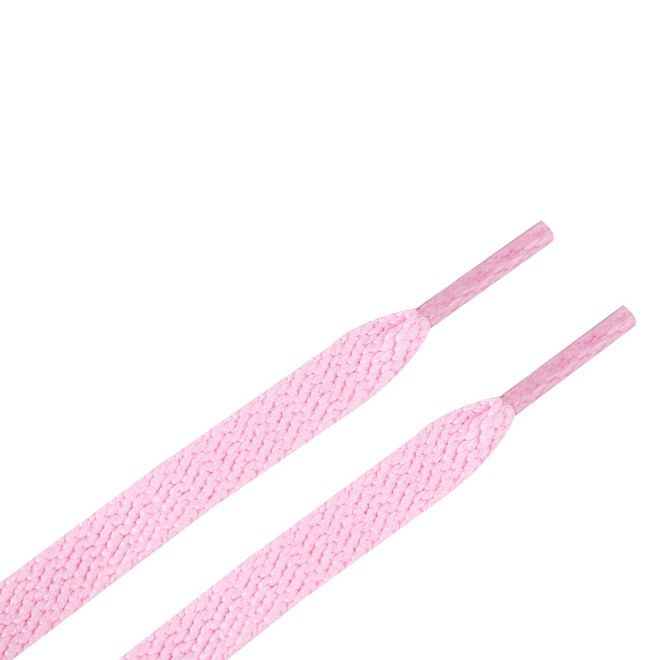 LaceGodZ – 1 Paar flache Schnürsenkel (120 cm lang, 8 mm breit) – ColorFlow Series – bonbonrosa - Schuhbaendel.ch