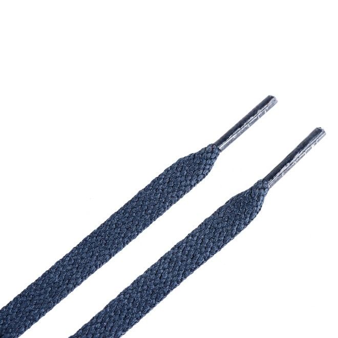 LaceGodZ – 1 Paar flache Schnürsenkel (120 cm lang, 8 mm breit) – ColorFlow Series – marineblau - Schuhbaendel.ch