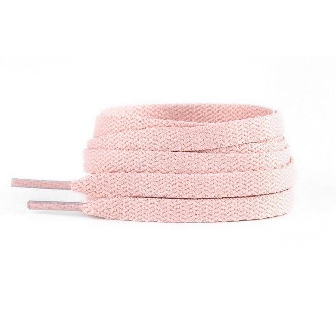 LaceGodZ – 1 Paar flache Schnürsenkel (120 cm lang, 8 mm breit) – ColorFlow Series – rosa - Schuhbaendel.ch