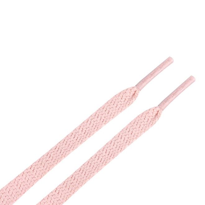 LaceGodZ – 1 Paar flache Schnürsenkel (120 cm lang, 8 mm breit) – ColorFlow Series – rosa - Schuhbaendel.ch
