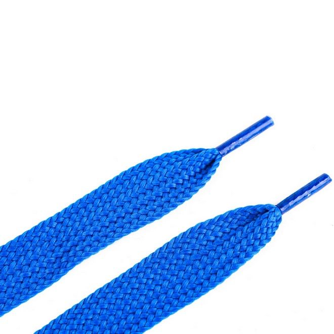LaceGodZ – 1 Paar extra breite Schnürsenkel (120 cm lang, 20 mm breit) – XL Fat Laces Collection – blau