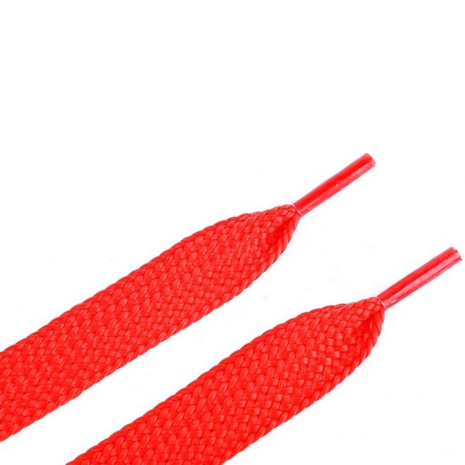 LaceGodZ – 1 Paar extra breite Schnürsenkel (120 cm lang, 20 mm breit) – XL Fat Laces Collection – rot