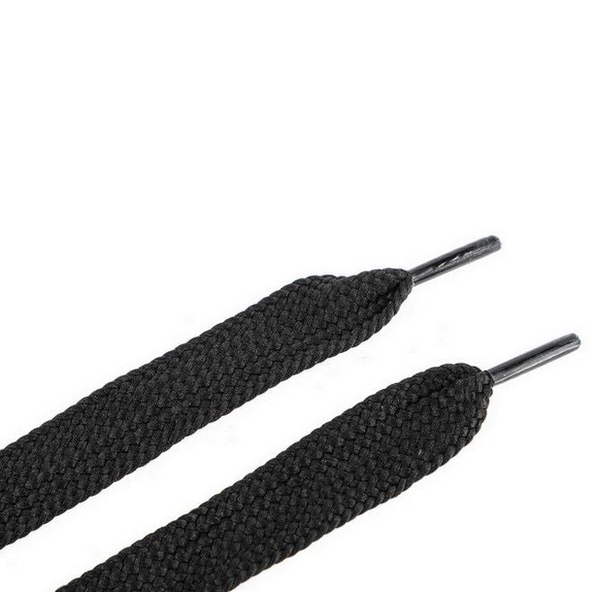 LaceGodZ – 1 Paar extra breite Schnürsenkel (120 cm lang, 20 mm breit) – XL Fat Laces Collection – schwarz