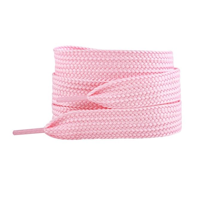LaceGodZ – 1 Paar extra breite Schnürsenkel (120 cm lang, 20 mm breit) – XL Fat Laces Collection – rosa