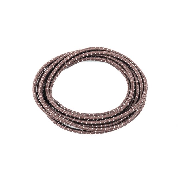 1 Paar Elastische reflektierende Schnürsenkel mit Schnellverschluss (Ø 3 mm, Länge 100 cm) - ReflectLite Series - braun - Schuhbaendel.ch