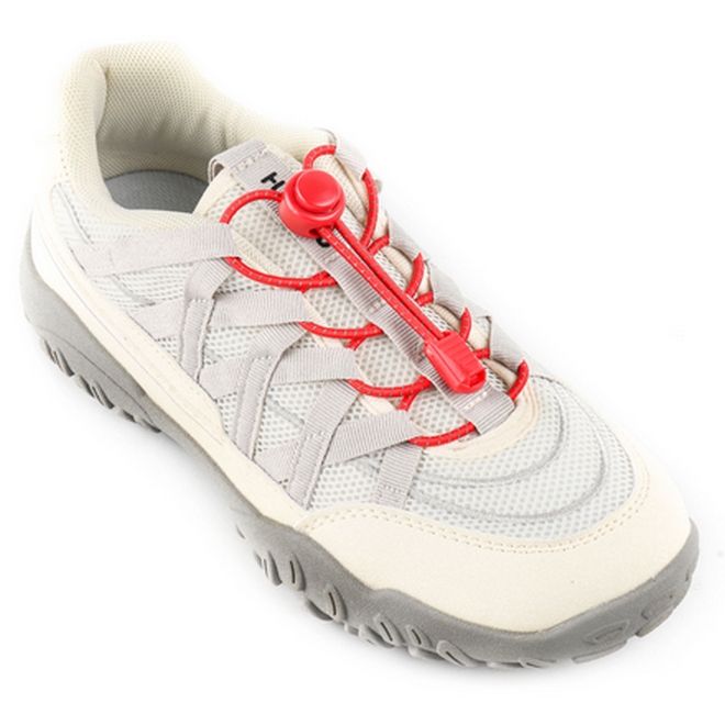 1 Paar Elastische reflektierende Schnürsenkel mit Schnellverschluss (Ø 3 mm, Länge 100 cm) - ReflectLite Series - rot - Schuhbaendel.ch