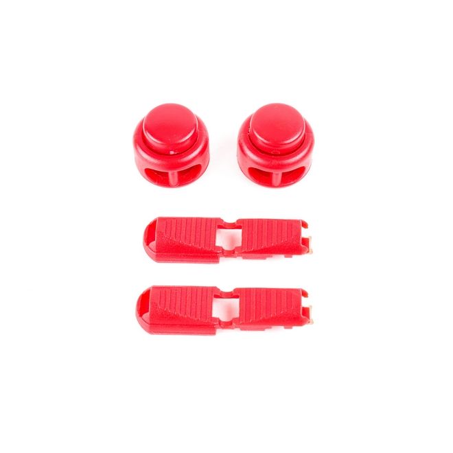 1 Paar Elastische reflektierende Schnürsenkel mit Schnellverschluss (Ø 3 mm, Länge 100 cm) - ReflectLite Series - rot - Schuhbaendel.ch
