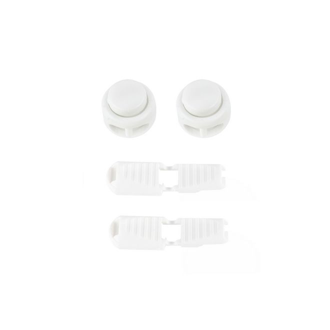 1 Paar Elastische reflektierende Schnürsenkel mit Schnellverschluss (Ø 3 mm, Länge 100 cm) - ReflectLite Series - weiss - Schuhbaendel.ch